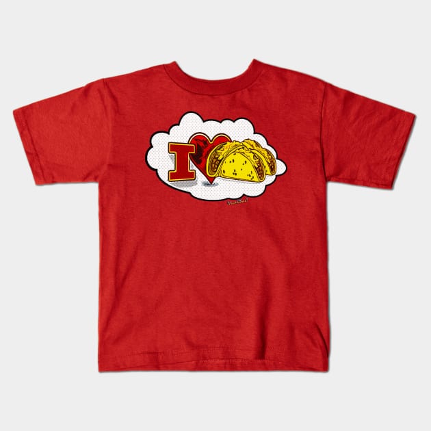 I Love Tacos Kids T-Shirt by vivachas